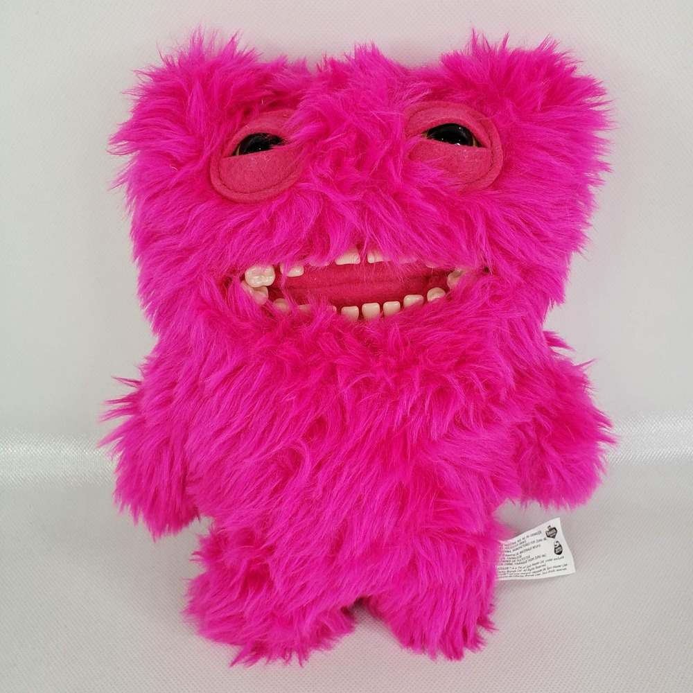 Zuru Fuggler Plush Toy Unisex Small Hot Pink Shaggy Funny Ugly Monster Teeth